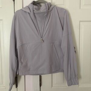 Lululemon quarter zip windbreaker lilac/grey size 4